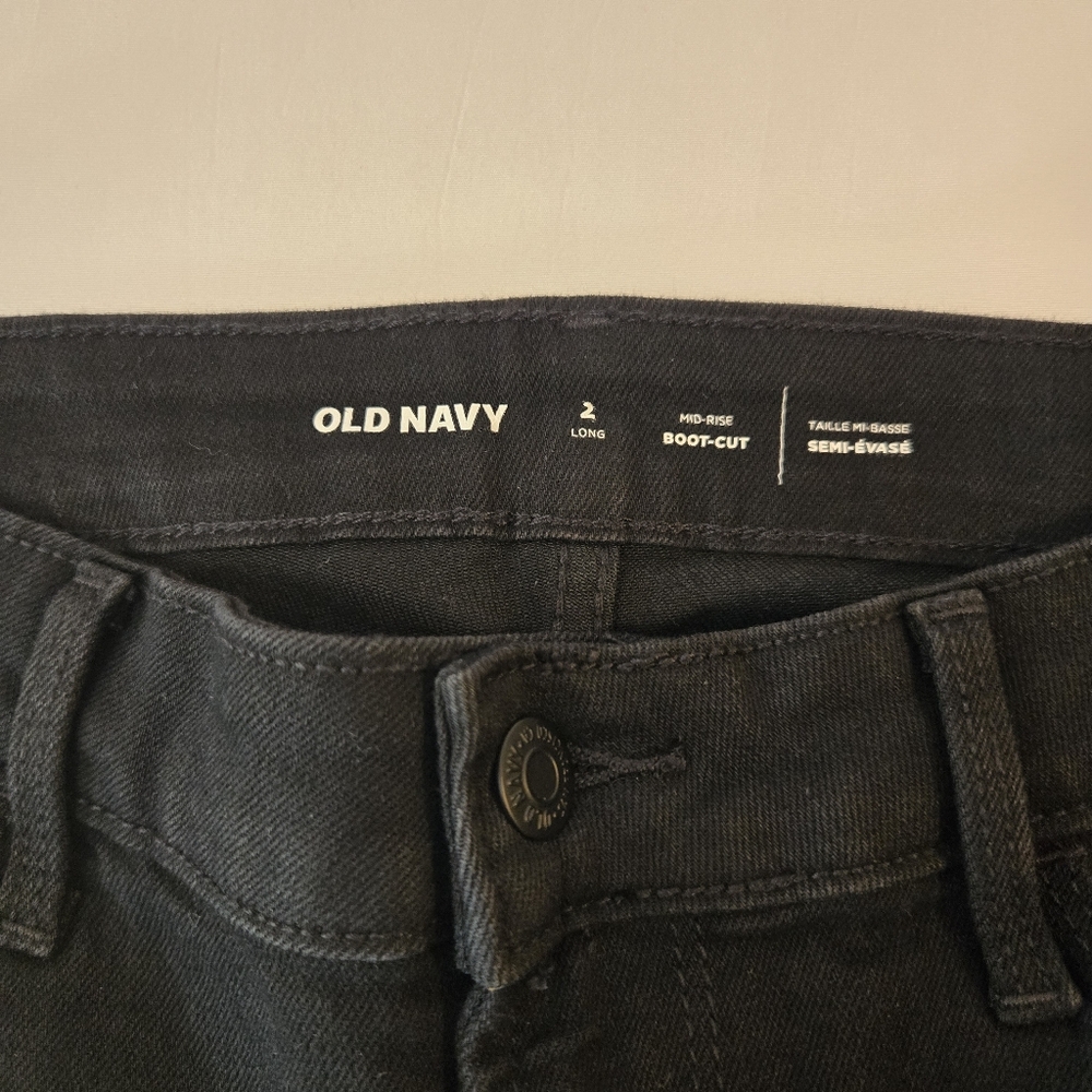Old‎ Navy Size 2 Long - Bootcut Black. NWOT - Picture 6 of 8